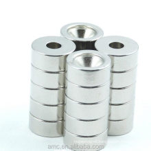 Custom countersunk N52 Neodymium ring magnets